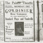 Vaudeville at the Palace Theater. From 1913.